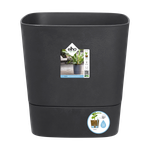 greensense aqua care square 38cm charcoal grey